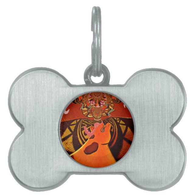Beautiful Amazing Giraffe  love safari animals  Pet Tag (Front)