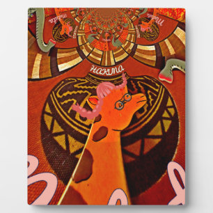 Beautiful Amazing Giraffe  love safari animals  Plaque