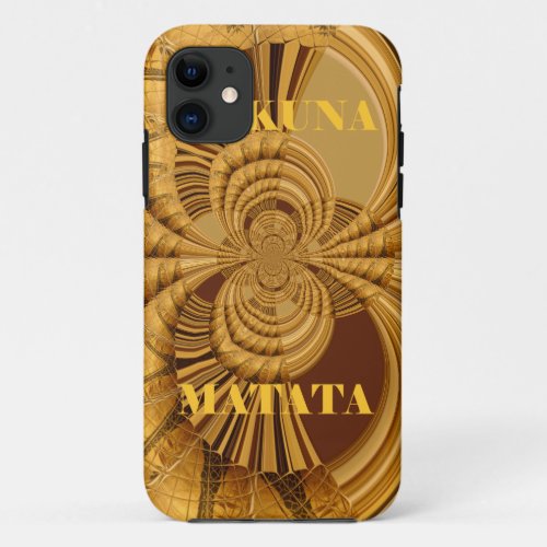 Beautiful amazing Giraffe vector Kaleidoscope art iPhone 11 Case