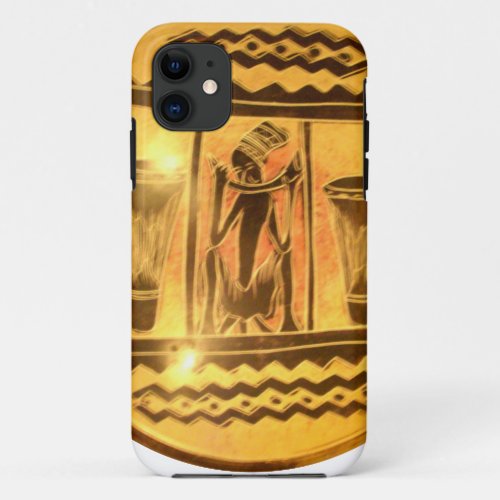 Beautiful Amazing Golden Red African Drummers iPhone 11 Case