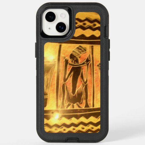 Beautiful Amazing Golden Red African Drummers  OtterBox iPhone 14 Plus Case