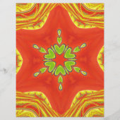 Beautiful Amazing Golden Red African Motif Colors (Front)