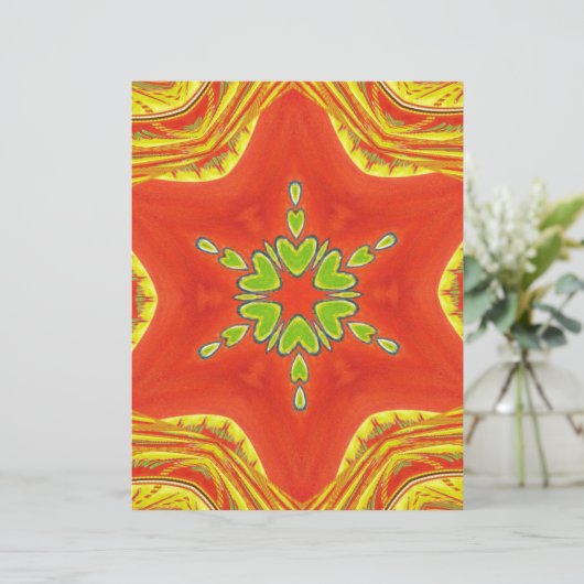 Beautiful Amazing Golden Red African Motif Colors (Standing Front)