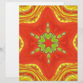 Beautiful Amazing Golden Red African Motif Colors (Front/Back)