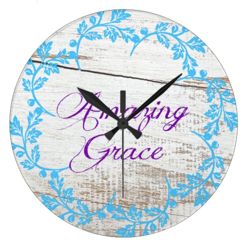 Beautiful Amazing Grace Wall Clock