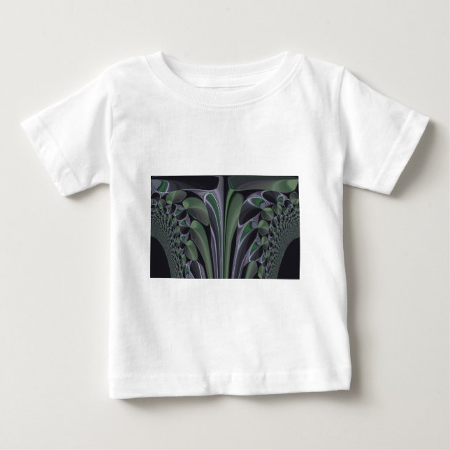 Beautiful Amazing Green Aurora Texture Art Design Baby T-Shirt (Front)
