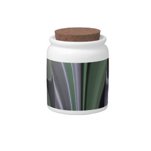 Beautiful Amazing Green Aurora Texture Art Design Candy Jar