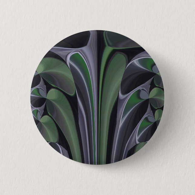 Beautiful Amazing Green Aurora Texture Art Design Pinback Button (Front)