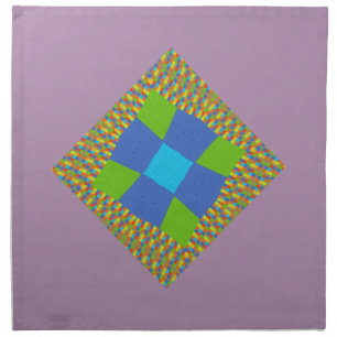 Beautiful Amazing Green Blue Cyan Art Print Design Cloth Napkin