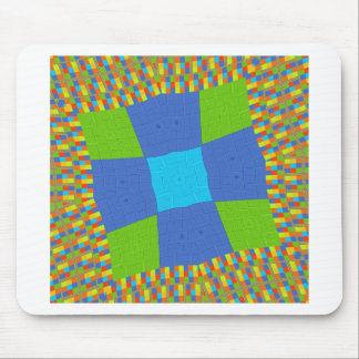Beautiful Amazing Green Blue Cyan Art Print Design Mouse Pad