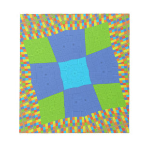 Beautiful Amazing Green Blue Cyan Art Print Design Notepad