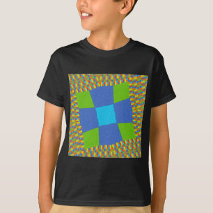 Beautiful Amazing Green Blue Cyan Art Print Design T-Shirt