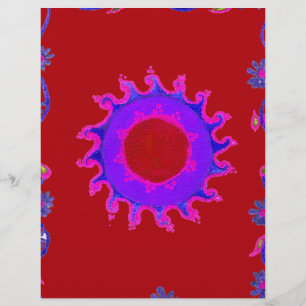 Beautiful amazing India Motif Mendi Art Design Letterhead