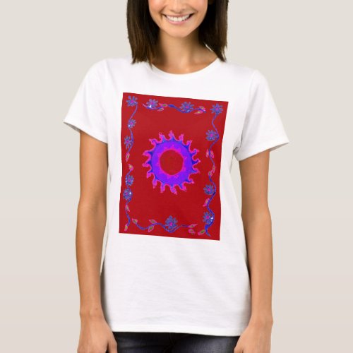 Beautiful amazing India Motif Mendi Art Design T_Shirt