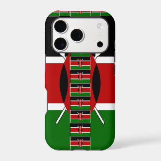 Beautiful amazing Kenya Seamless Flags border art iPhone 17 Pro Case