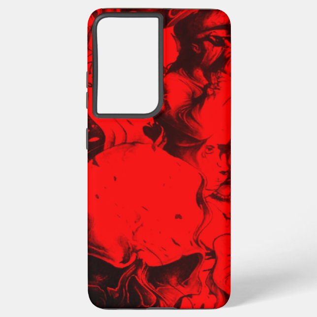 Beautiful amazing latest Red Skull Hip-hop Samsung Galaxy Case (Back)