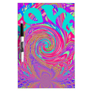Beautiful Amazing Love Whirl Text Art Print Design Dry Erase Board