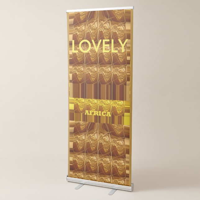 Beautiful Amazing Lovely Africa Print Design Art Retractable Banner (3/4)