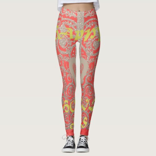 Beautiful amazing Lovely Glitter design pattern Leggings