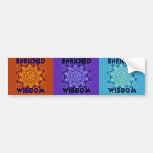 Beautiful Amazing  Lovely Pop Art Print: Enriched  Bumper Sticker
