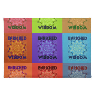 Beautiful Amazing Lovely Pop Art Print: Enriched Cloth Placemat