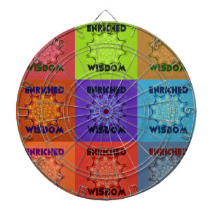 Beautiful Amazing  Lovely Pop Art Print: Enriched  Dart Board