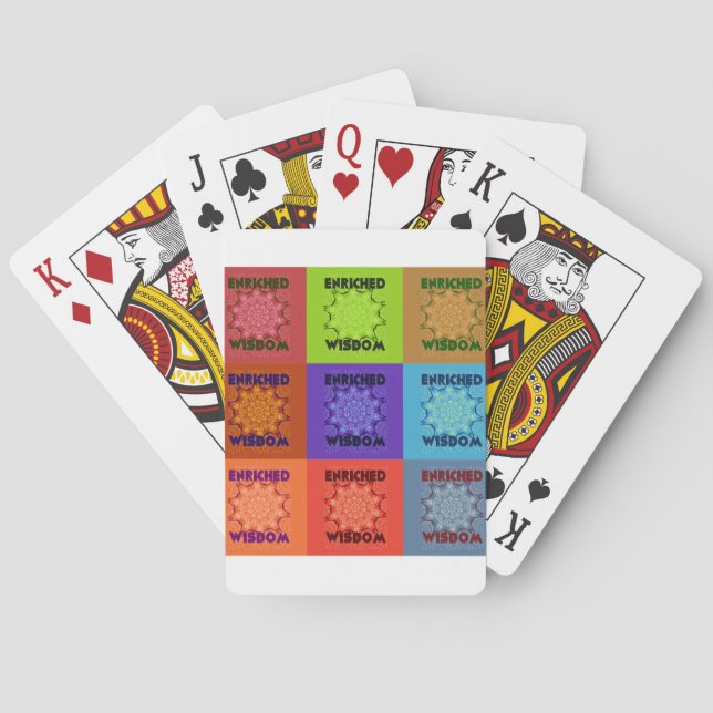 Beautiful Amazing  Lovely Pop Art Print: Enriched  Poker Cards (Back)