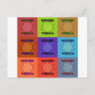 Beautiful Amazing Lovely Pop Art Print: Enriched Postcard