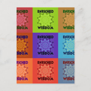 Beautiful Amazing Lovely Pop Art Print: Enriched Postcard