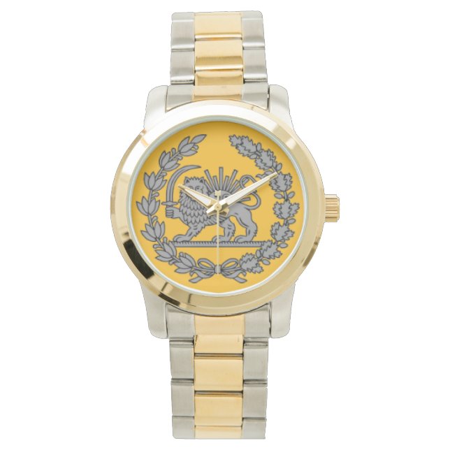 Beautiful Amazing Majestic Silver Male Lion Watch (Front)