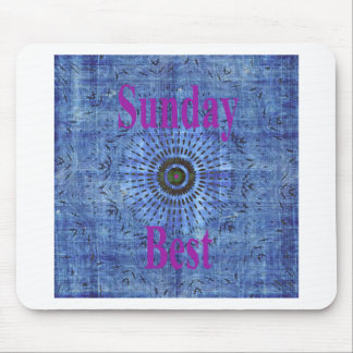 Beautiful Amazing Modern Denim Design: Sunday Best Mouse Pad