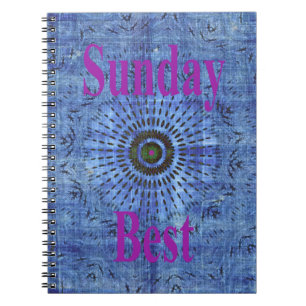 Beautiful Amazing Modern Denim Design: Sunday Best Notebook