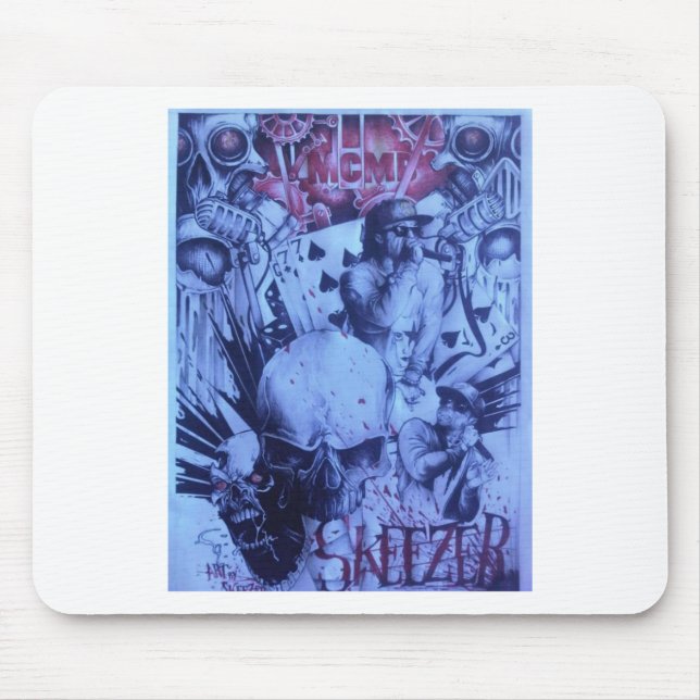 Beautiful amazing online Skeezers artistic logo Mouse Pad (Front)