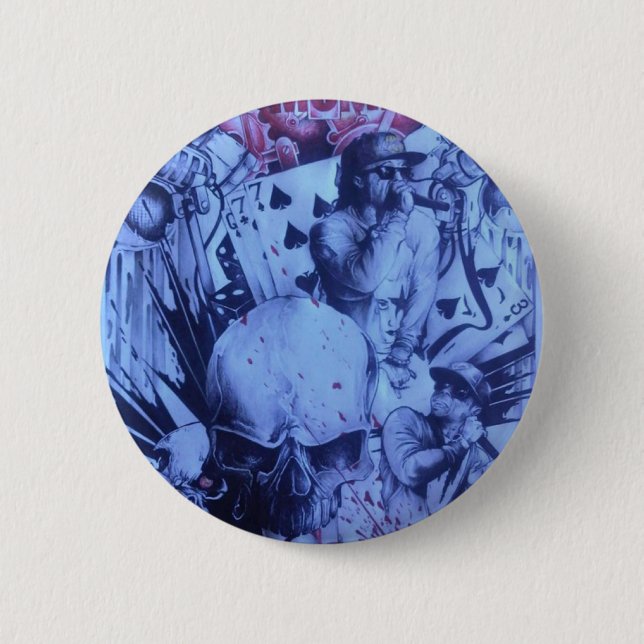 Beautiful amazing online Skeezers artistic pattern Button (Front)