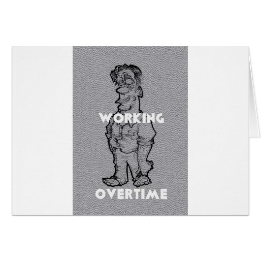 Beautiful Amazing Pencil Sketch: Working Overtime (Front Horizontal)