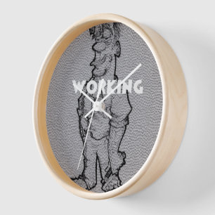 Beautiful Amazing Pencil Sketch: Working Overtime Clock