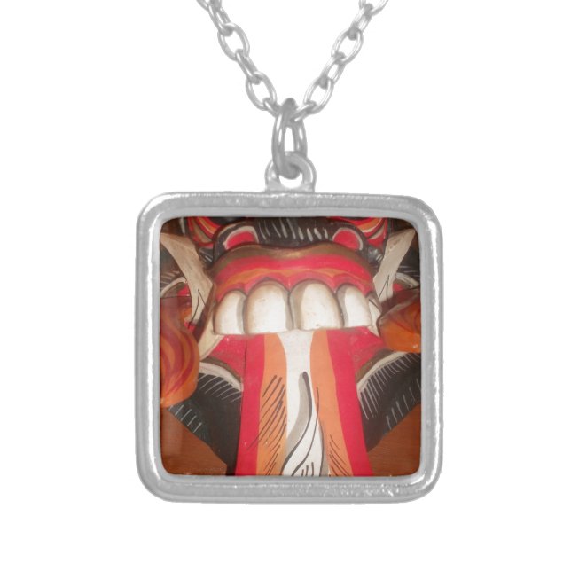Beautiful Amazing Playful Tongue: A Touch of Humor Silver Plated Necklace (Front)