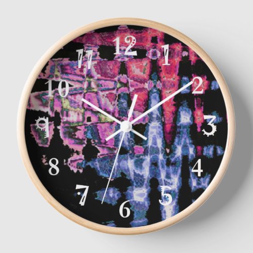 Beautiful Amazing Pretty Cute water colors pattern Clock