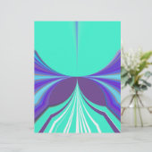Beautiful amazing Purple Cyan motif Pattern Design (Standing Front)