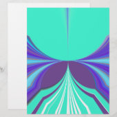 Beautiful amazing Purple Cyan motif Pattern Design (Front/Back)