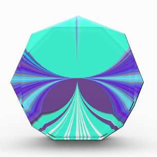 Beautiful amazing Purple Cyan motif Pattern Design Award