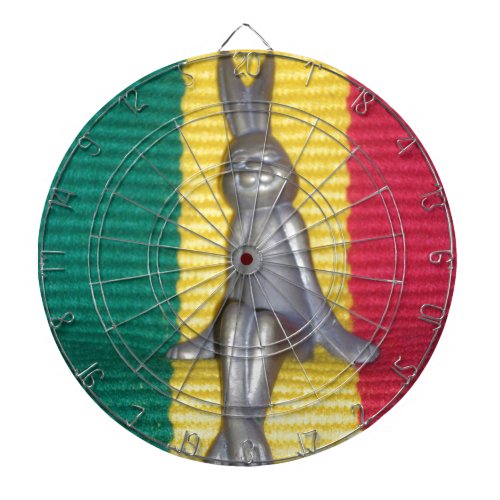 Beautiful amazing Rabbit  Rasta Oasis Metal Bunny Dartboard