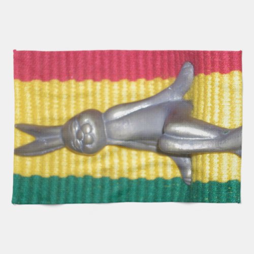 Beautiful amazing Rabbit  Rasta Oasis Metal Bunny Towel