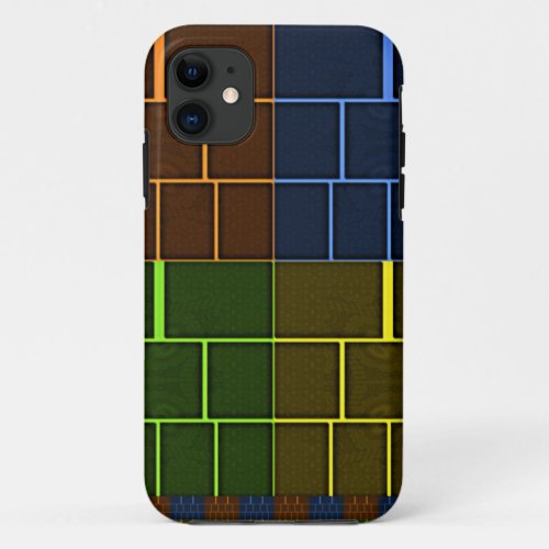 Beautiful Amazing Rainbow Color Geometrical Design iPhone 11 Case