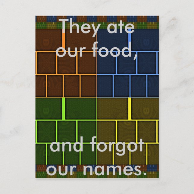 Beautiful Amazing Rainbow Color Geometrical Design Postcard (Front)