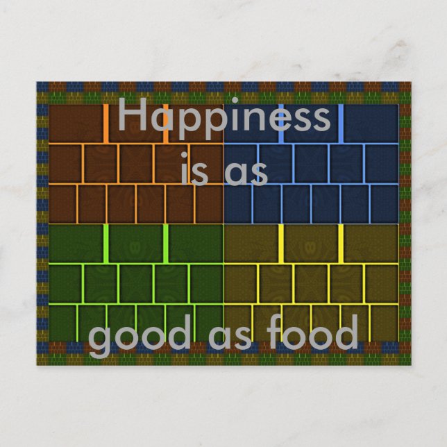 Beautiful Amazing Rainbow Color Geometrical Design Postcard (Front)