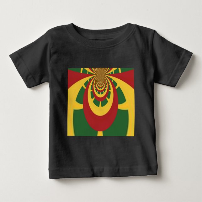 Beautiful Amazing Rasta Colors Art Print Baby T-Shirt (Front)