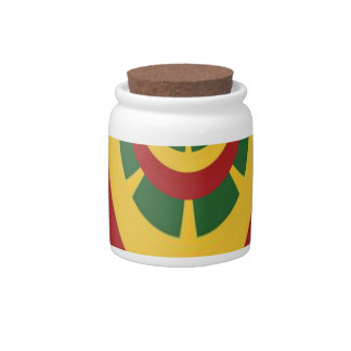 Beautiful Amazing Rasta Colors Art Print Candy Jar