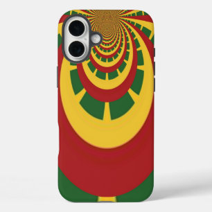 Beautiful Amazing Rasta Colors Art Print iPhone 16 Plus Case