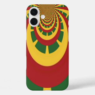 Beautiful Amazing Rasta Colors Art Print iPhone 16 Plus Case